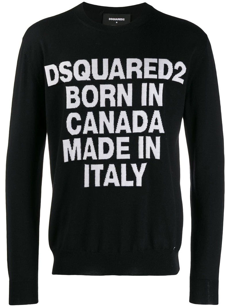 pull dsquared noir et blanc