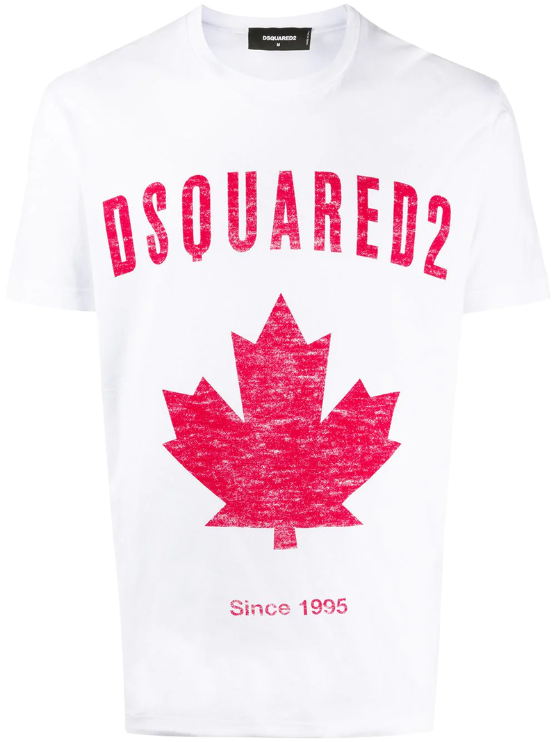 t shirt dsquared feuille