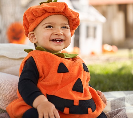 Halloween Toddler Baby Kid Pumpkin Print Romper Jumpsuits Clothes Set ...