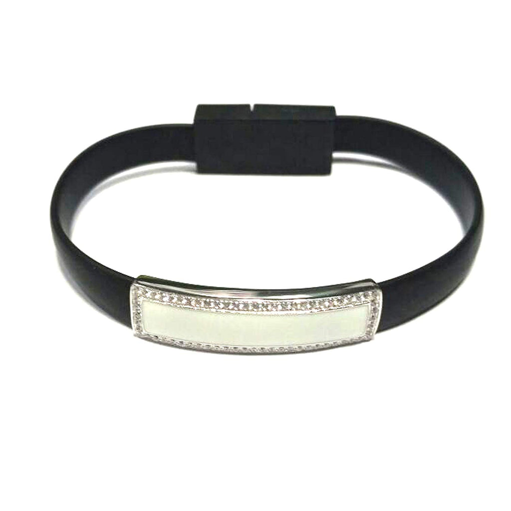 Dana Dow Jewellers ITALGEM  Black Leather iPhone Charger Bracelet 85   Southcentre Mall