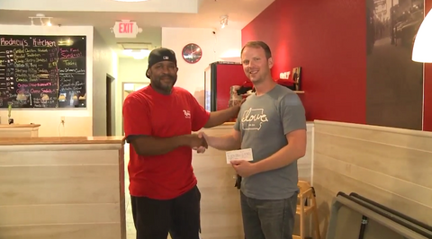 "Iowa love" Donations to "Rodney's Kitchen for Kids"