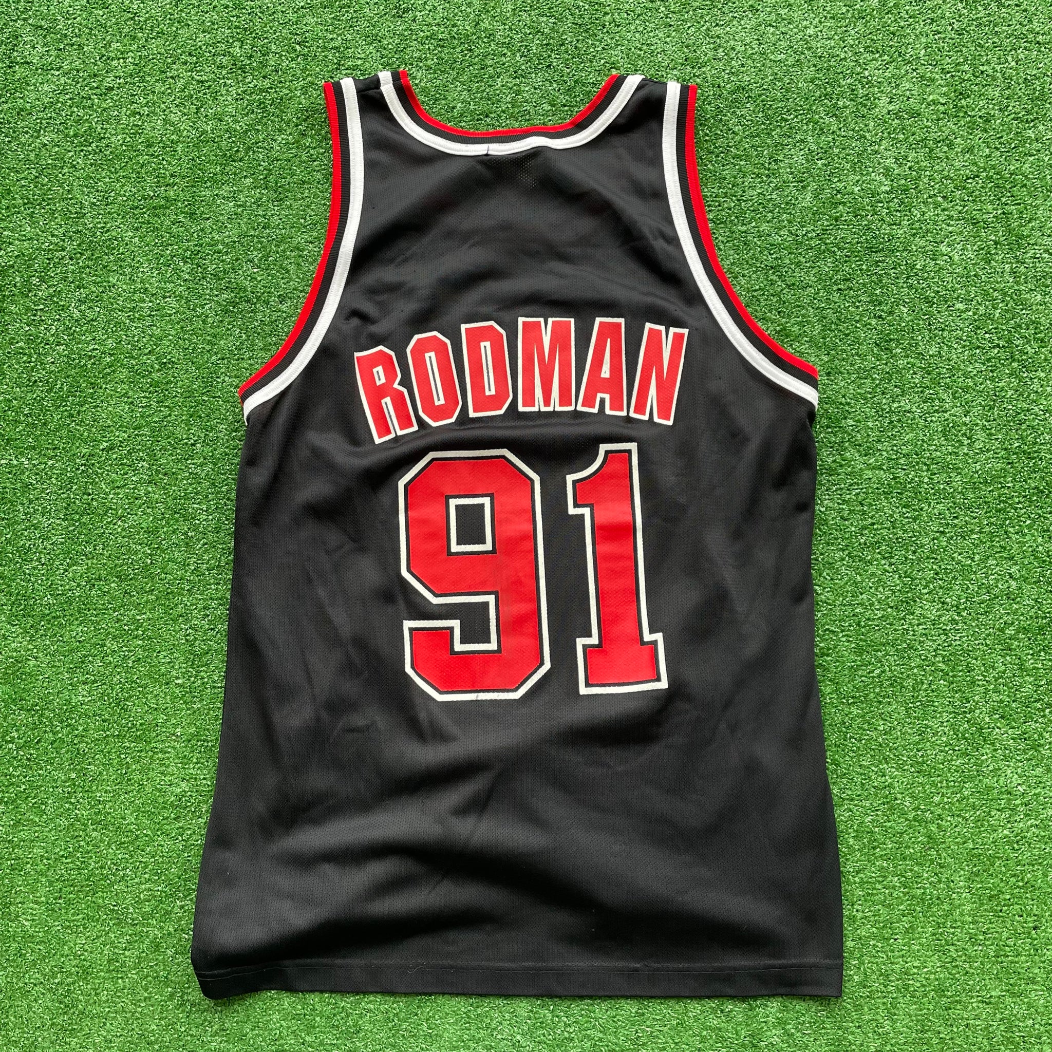 ニッサン・638 NBA Chicago Bulls Dennis Rodman ジャージ 44 - 通販