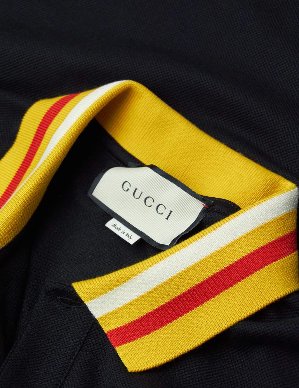 yellow gucci polo