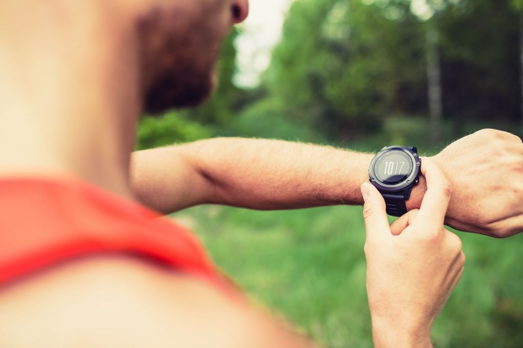 Interval training with gym watch 