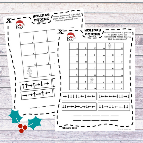 Algorithm Game For Kids (Free Printable)