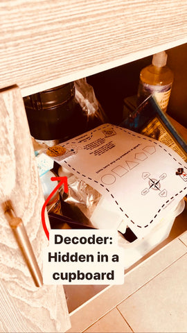 Decoder in cupboard