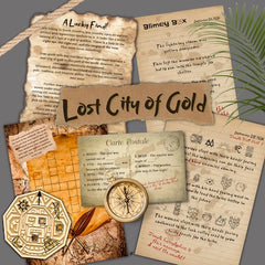 Lost City of Gold printable home escape game for kids