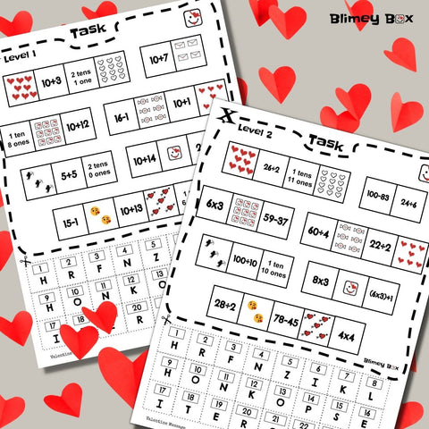 Valentine's Day Math Puzzle