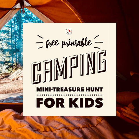 Camping mini-treasure hunt for kids