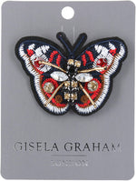 Red Jewelled Butterfly Brooch