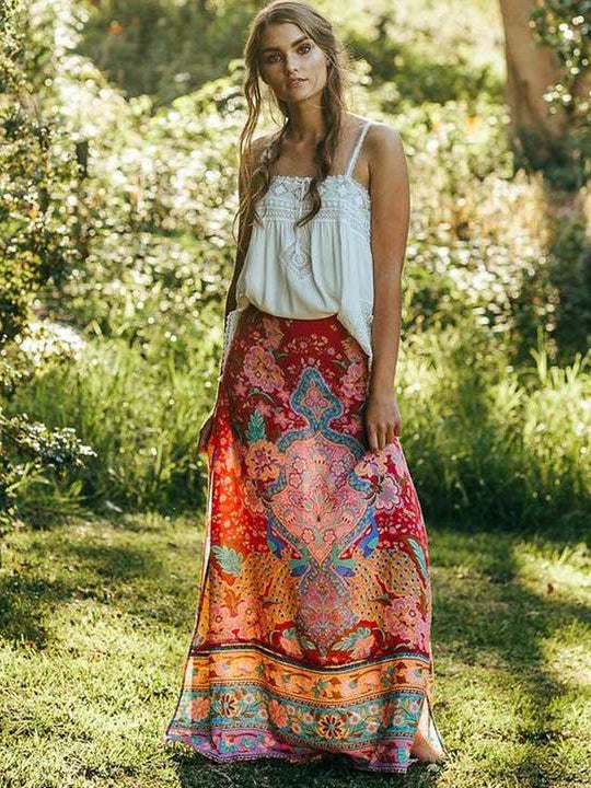 gypsy maxi skirts