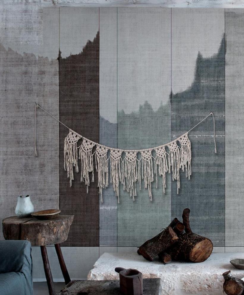 Hand Woven Rope Tapestry Wall Hanging Door Curtain Tapestry Nordic Style Bohemia Dreamcatcher