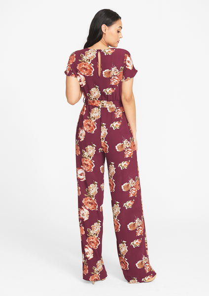 Tall Crepe Floral Jumpsuit | Alloy Apparel