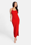 Tall Tall Slit Sleeveless Knit Maxi Dress