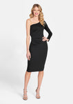 Tall Tall Asymmetric Ruched Dress by Alloy Apparel