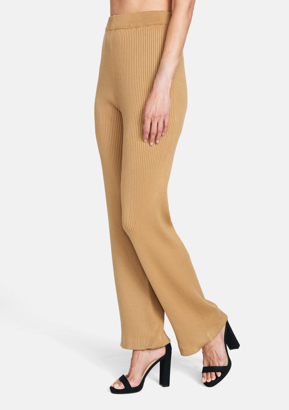 LOFT KHAKI TALL Flare Wide Leg Office Staple Stretch High Waist Martin  Trouser