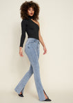 Tall Felicia Split Hem Plus Size Jeans For Women