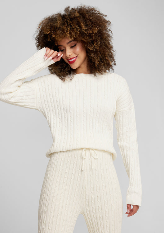 Tall Dakota Cable Knit Sweater | Alloy Apparel