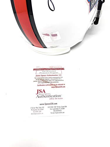 Terry Bradshaw Kurt Warner DUAL Signed Autograph Hall Of Fame Full Size Helmet INSCRIBED GTSM Holo JSA Witnessed Certified