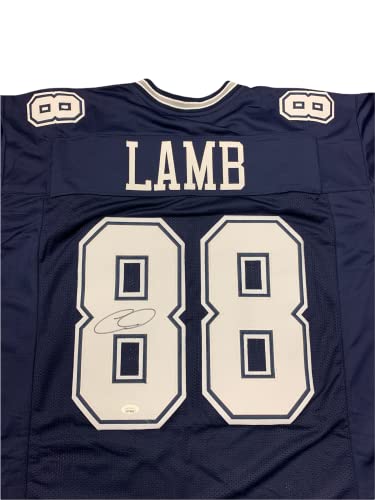 CeeDee Lamb Signed Dallas Cowboys Throwback Jersey (JSA COA) 2020 1st Round  Pick