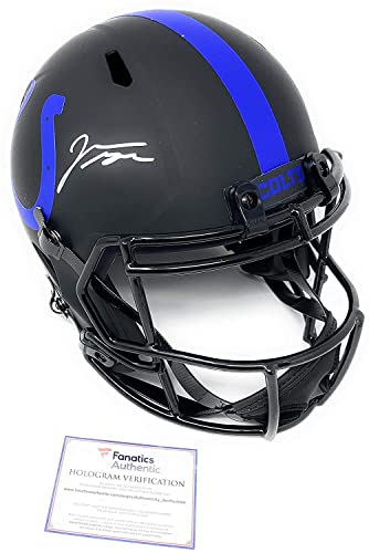 Lids Jonathan Taylor Indianapolis Colts Fanatics Authentic Autographed  Riddell Black Matte Speed Mini Helmet