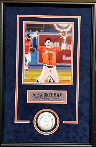 Jose Altuve Signed Houston Astros 35x43 Custom Framed Jersey (MLB Hologram)