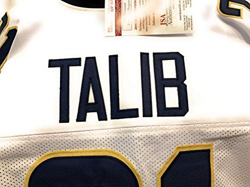 Aqib Talib Los Angeles Rams Signed Autograph Yellow Jersey JSA