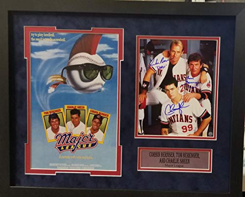 Charlie Sheen Vaughn Autographed Cleveland Indians Custom Baseball Jersey -  JSA COA