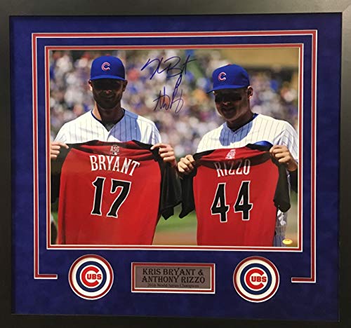 Chicago Cubs Rizzo Bryant Baez Zobrist Custom Framed Team Collage Worl –  MisterMancave