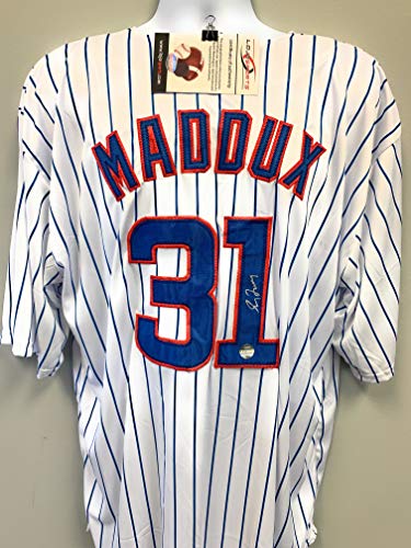 Greg Maddux Chicago Cubs Signed Autograph MLB Custom Blue Jersey LoJo –  MisterMancave