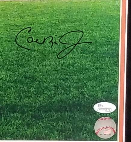 Framed Signed Cal Ripken Jr. Baltimore Orioles 16X20 Photo Jsa Coa