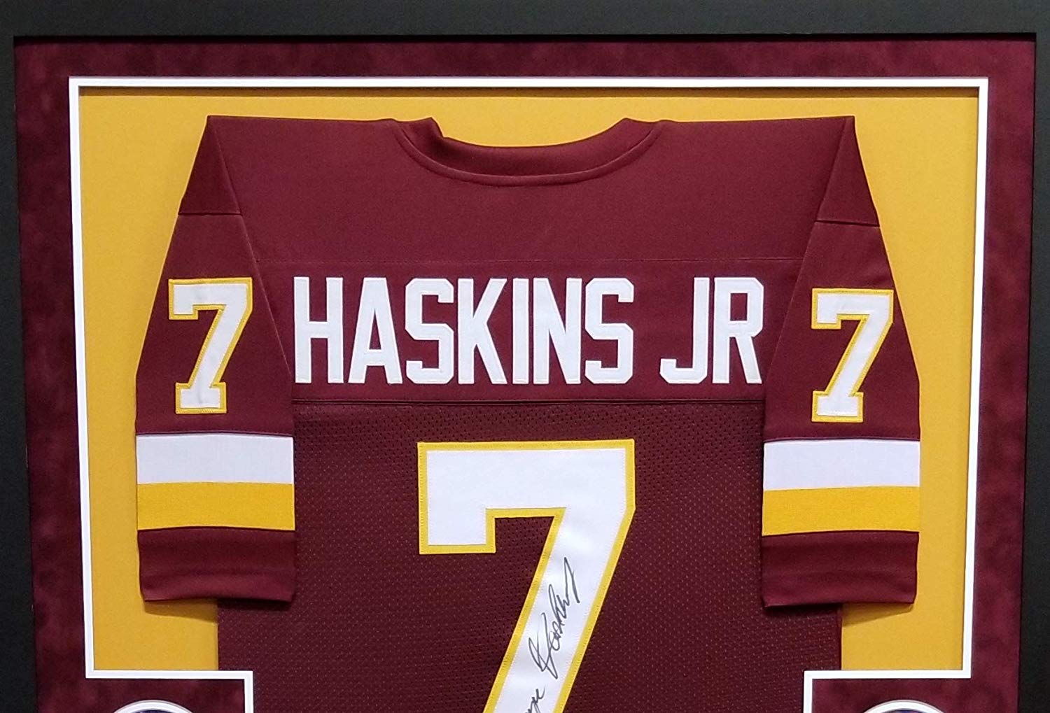 framed redskins jersey