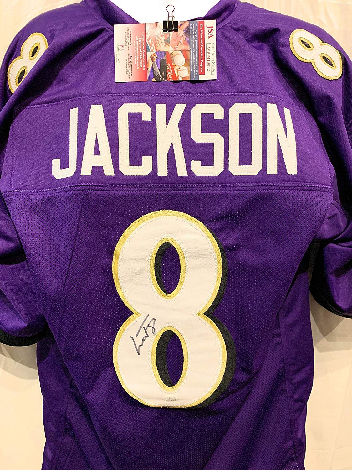 purple and gold lamar jackson jersey