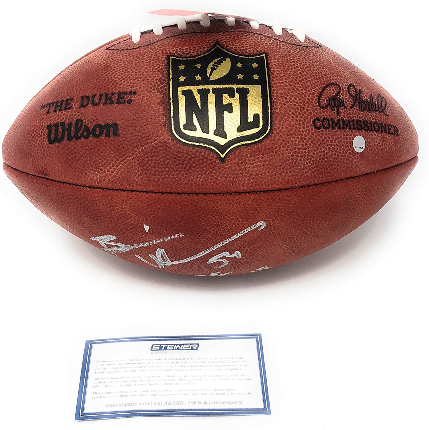 brian urlacher signed football