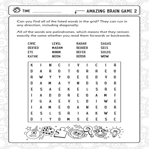 Fun word search puzzles & brain teasers for kids 8-12: Brain games activity  book for clever kids : publisher, ouazzi med: : Books