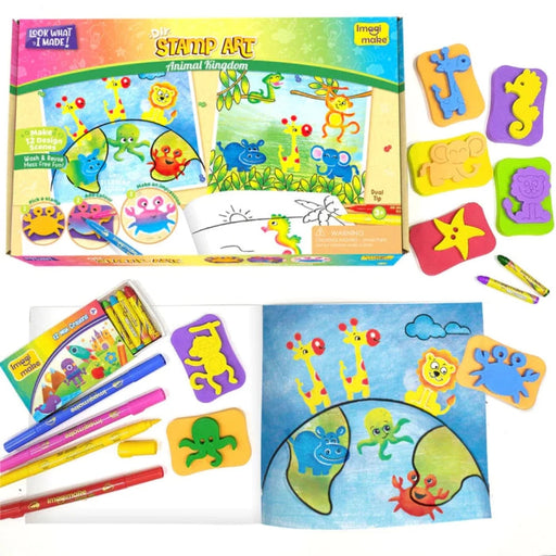 Imagi Make Stamp Art Craft Kit for Kids Ages 3-5 Years Spring Themed 
