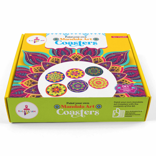 Kalakaram Paint Your Own Dot Mandala Rock Painting Kit — Toycra