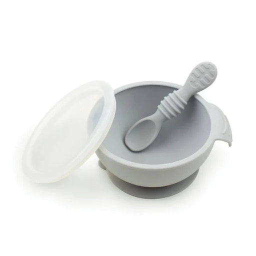 Miniware Silicone Teething Spoon Set - Gray & Aqua