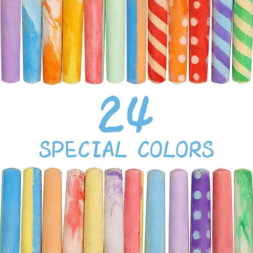  20 PCS Jumbo Washable Outdoor Bulk Chalk Non-Toxic Sidewalk  Chalks Set for Art Play, Painting on Chalkboard and Playground Toy : Toys &  Games