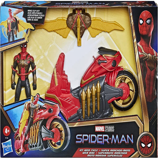 Hasbro Marvel Spider-Man Moto araignée, véhicule avec figurine - 1 ea