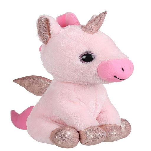 Mirada 29cm Standing Unicorn with Glitter Horn - Cyan — Toycra