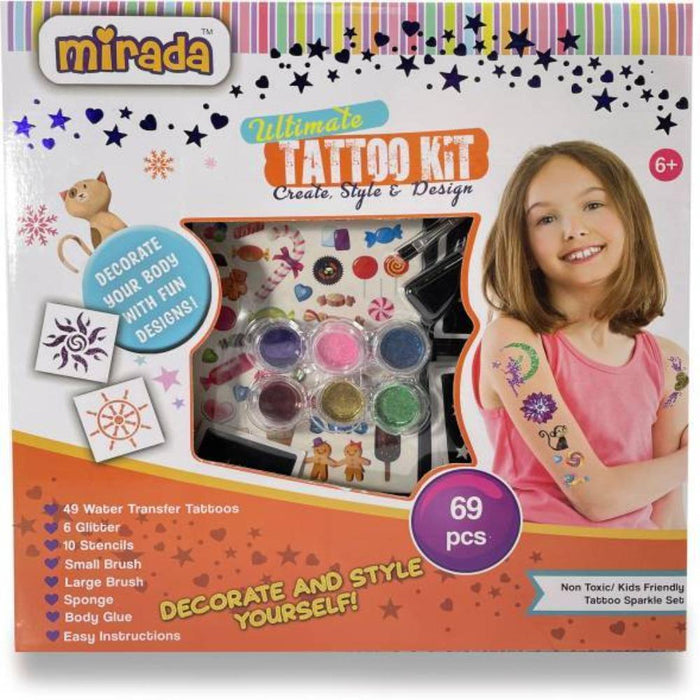 Buy Glitter Tattoos for Kids Temporary Tattoo Kit  36 Colours Glitter  182 Stencils 6 Fluorescent 215 Rhinestones Skin Friendly Flash Make Up  for Girls  Adults Gift for Carnival Birthday Party Online at  desertcartINDIA