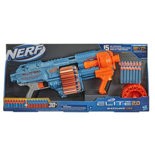  NERF Elite 2.0 Trio SD-3 Blaster - Includes 6 Official Darts -  3-Barrel Blasting - Tactical Rail for Customizing Capability : Toys & Games