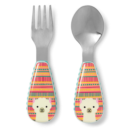 Bumkins Toddler Spoon and Fork - Gray