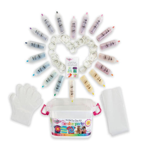 Doodle Hog Pastel Tie Dye Kit Create Colorful Custom Designs with 6 Bottles of Fabric Dye and 12 Refills, Size: 6 Pack