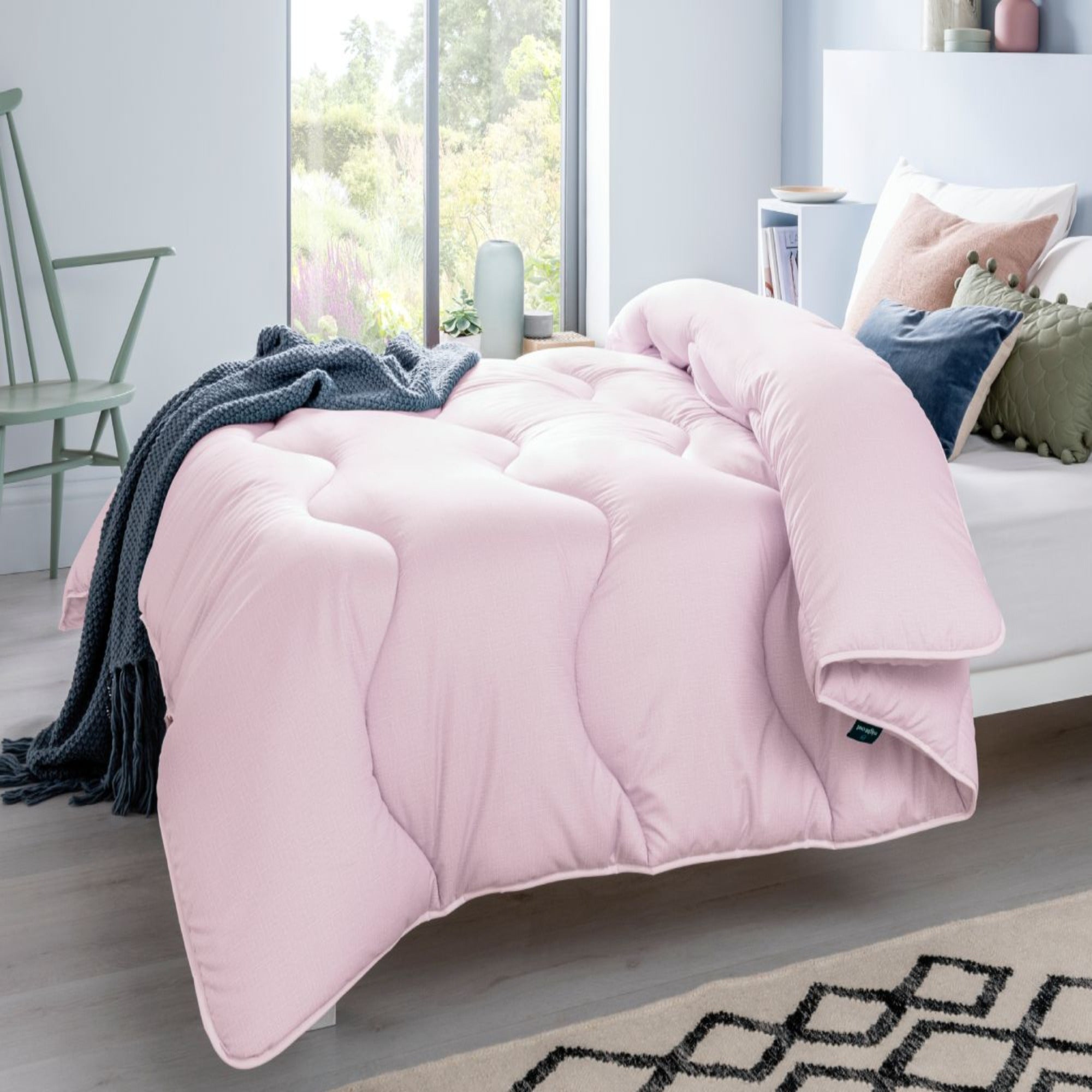 Night Owl 105 Tog Coverless Duvet In Dusk Pink