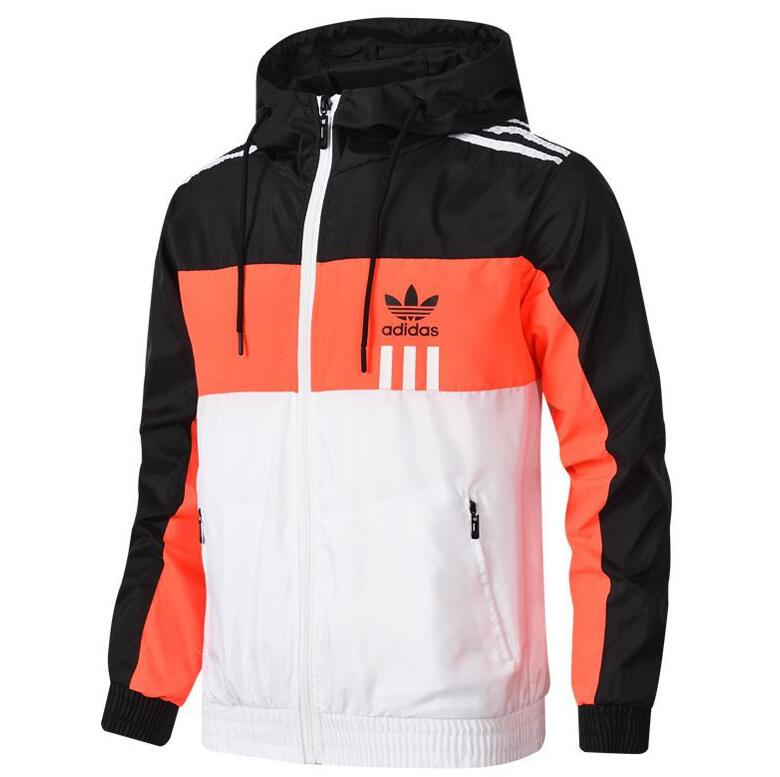 Giacca a vento Adidas con tre linee verticali – Eliseo_Clothing