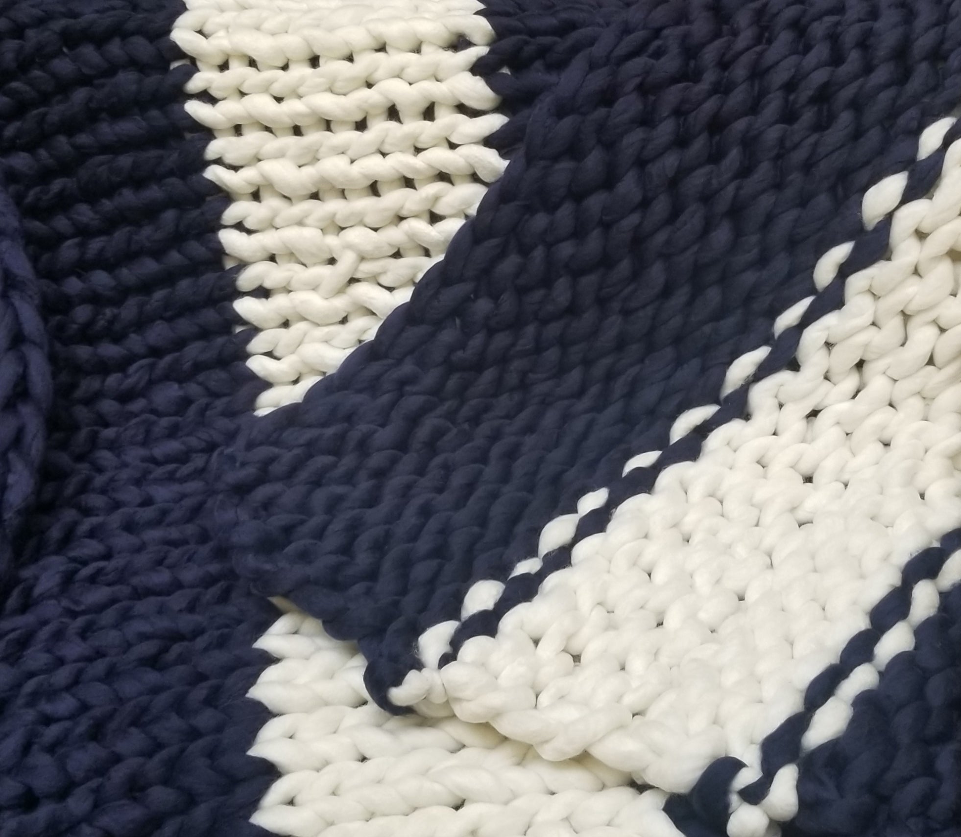 hand knit blanket