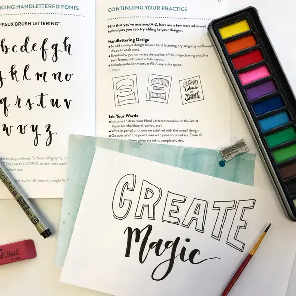 brush lettering kit