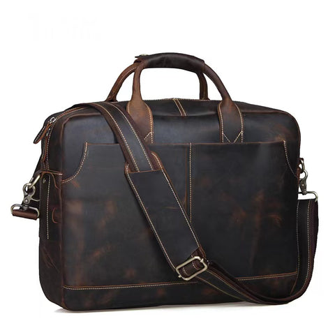 laptop leather messenger bag